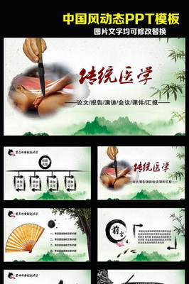 中國(guó)傳統(tǒng)醫(yī)學(xué)文化傳播動(dòng)態(tài)PPT模板